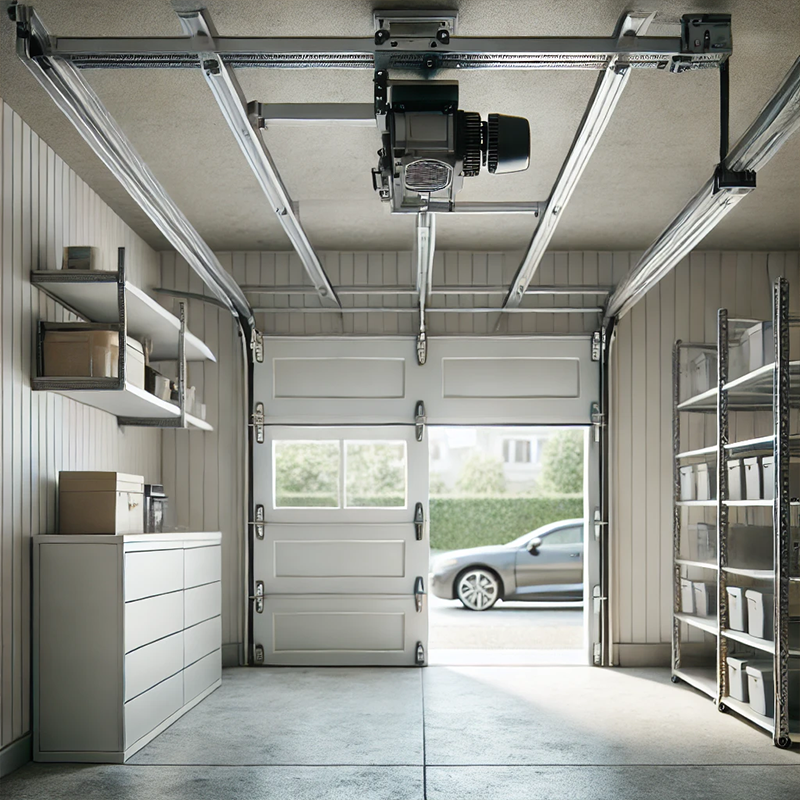 Secure and durable garage door opener in San Antonio residence